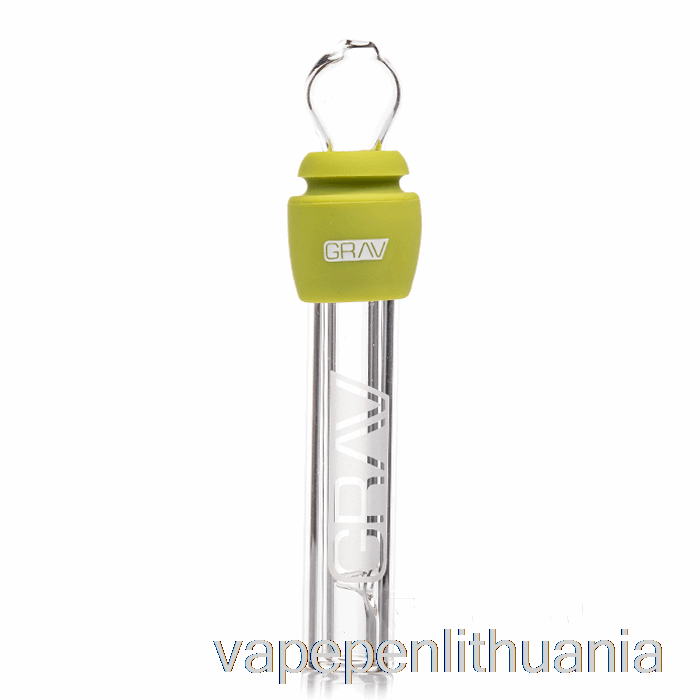 Grav Stiklas Bukas Su Silikoniniu Avokado žaliu Vape Skysčiu